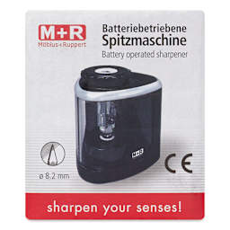 Mobius & Ruppert Battery Operated Pencil Sharpener - Front of package
