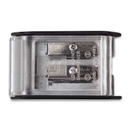 Blackwing Two-Step Long Point Pencil Sharpener - Black (top view)
