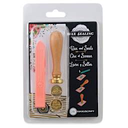 Manuscript Wax Sealing Kits - Top view of Wedding set showing wick and seals