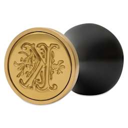 Manuscript Ceramic Mini Initial Sealing Coin Set - Letter K