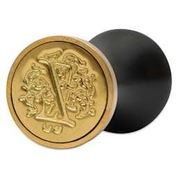 Manuscript Ceramic Mini Initial Sealing Coin Set - Letter Z