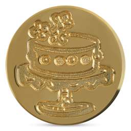 Manuscript Small Sealing Coin - Celebration Cake