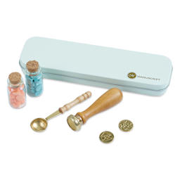 Manuscript Wax Seal Set with Wax Beads set contents