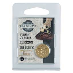 Manuscript Small Sealing Coin - Fleur De Lys, front of packaging