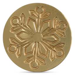 Manuscript Small Sealing Coin - Snowflake