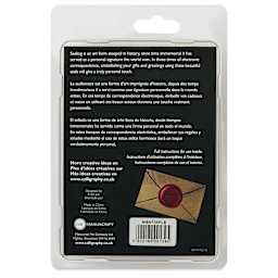 Manuscript Wax and Seal Small Ceramic Coin Set - Fleur De Lys, back of packaging