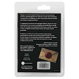Manuscript Wax and Seal Small Ceramic Coin Set - Quill, back of packaging