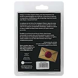 Manuscript Wax and Seal Small Ceramic Coin Set - Wedding Rings, back of packaging