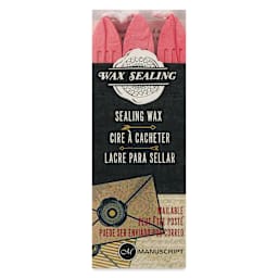 Manuscript Sealing Wax Sticks - Pink, Pkg of 3, front of packaging