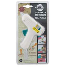 Manuscript Cool Melt Wax Gun - Front view of blister package showing Gun
