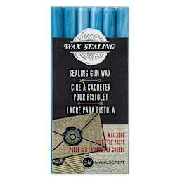 Manuscript Sealing Gun Wax Sticks - Powder Blue, Pkg of 6, front of packaging