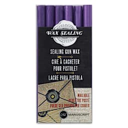 Manuscript Sealing Gun Wax Sticks - Lilac, Pkg of 6, front of packaging