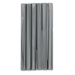 Manuscript Sealing Gun Wax Sticks - Silver, Pkg of 6