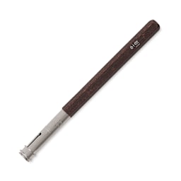 Peanpole Pencil Extender - Mahogany Stained Extender shown at angle