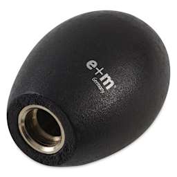 E and M Think Big Sharpener - Angled view of Black Sharpener