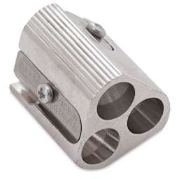 Mobius & Ruppert Triple-Hole Sharpener - Right angled view showing longest hole
