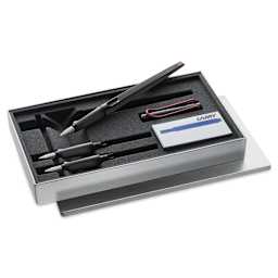 Lamy Joy Calligraphy Pens - 5 pc set open showing pen, nibs and ink cartridge