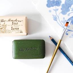 The Masters Artist's Hand Soap (shown with a paint brush that needs washed)