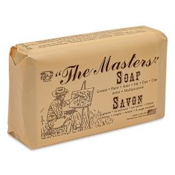 The Masters Artist's Hand Soap - angled view of Front of package of bar, 4.5 oz size