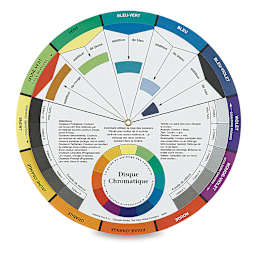 Artists’ Color Wheel in French - Standard Version, 9-1/4" Dia. (front)