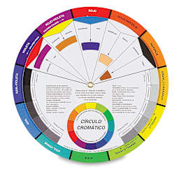 Artists’ Color Wheel in Spanish - Pocket Version, 5-1/8" (front)