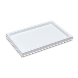 Richeson White Plastic Tray - Single 12" x 18" Tray shown at angle