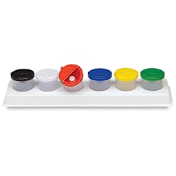 Richeson Neatness Jars & Tray - Front view of Tray with Jars