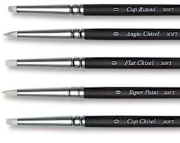 Colour Shapers Tools - Closeup of Mini Set of 5 showing Soft Tips