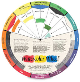 Watercolor Wheel - Top side shown