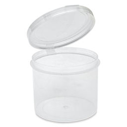 LaCons Flip Top Container - Hinged Lid, 4 oz open