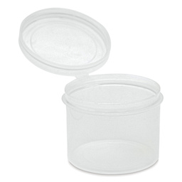LaCons Flip Top Container - Hinged Lid, 1 oz, lid opened