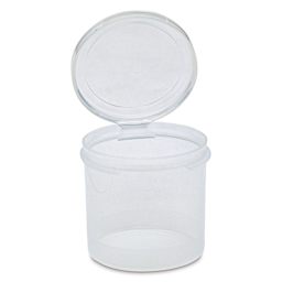 LaCons Flip Top Container - Hinged Lid, 2 oz open