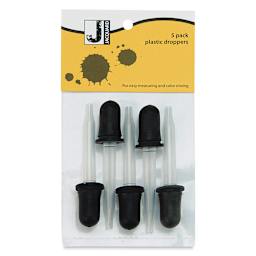 Jacquard Plastic Droppers - Front of blister package of 5 droppers shown