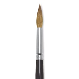 Winsor & Newton Series 7 Kolinsky Sable Brush - Pointed Round, Size 10, close-up