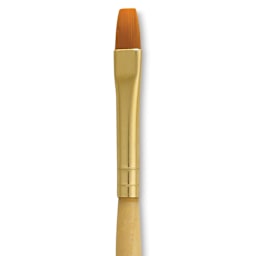 Dynasty Golden Nylon Brush - Flat Shader, Refill Brush, Size 4 close-up