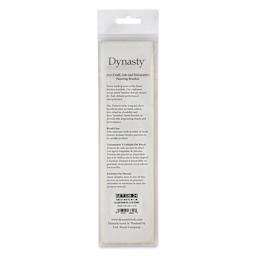 Dynasty Fine White Synthetic Brushes - Set of 2, Round, Set of 5, back of the packaging