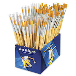 Da Vinci Junior Synthetic Brushes - Classpack of 93, brushes inside of package