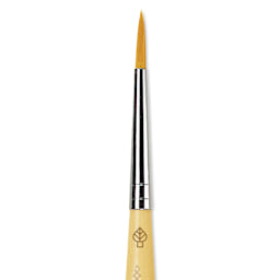 Da Vinci Junior Synthetic Brush - Round, Short Handle, Size 3 close-up