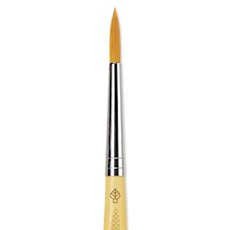 Da Vinci Junior Synthetic Brush - Round, Short Handle, Size 5 close-up
