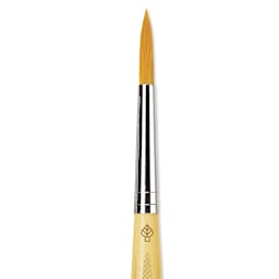 Da Vinci Junior Synthetic Brush - Round, Short Handle, Size 8 close-up