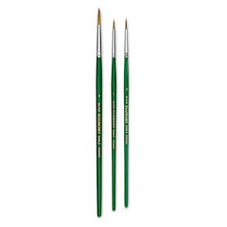 Blick Economy Pointed Sable Brush Set - Round, 0/1/4, Set of 3