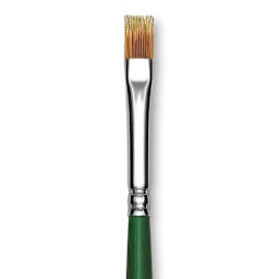 Blick Economy Golden Nylon Brush - Bright, Long Handle, Size 6 close up