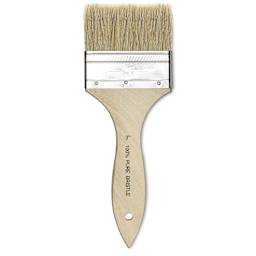 Blick Economy White Bristle Brush - Gesso, 3"