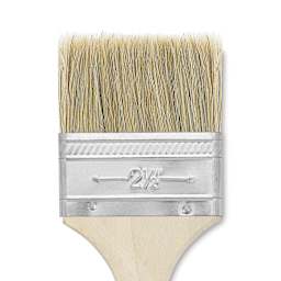 Blick Economy White Bristle Brush - Gesso, 2 1/2" close up