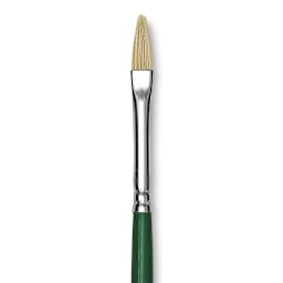 Blick Economy White Bristle Brush - Filbert, Size 4 close up