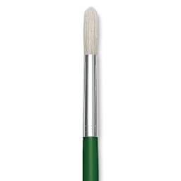 Blick Economy White Bristle Brush - Round, Size 10 close up