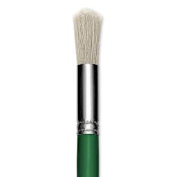 Blick Economy White Bristle Brush - Round, Size 24 close up