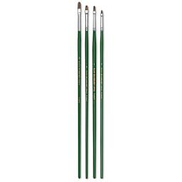 Blick Economy Sable Brush Set - Filbert, Long Handle, Set of 4
