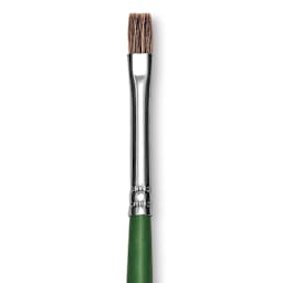 Blick Economy Sable Brush - Flat, Long Handle, Size 2 close up