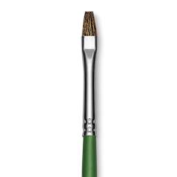 Blick Economy Sable Brush - Flat, Long Handle, Size 4 close up